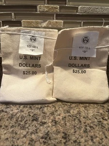 Two bags 1999-P&D SBA Susan B Anthony $1 Dollar coins US Mint Bags $25 - Picture 1 of 1