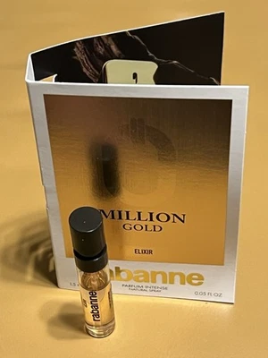 ¡NUEVO! 2025 Rabanne One Million Gold Elixir Perfume Intenso 0,05 oz/1,5 ml Muestra Foto 1 de 3