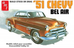 AMT 1:25 1951 Chevy Bel Air Chevrolet Saloon Scale American Car Plastic Kit - Picture 1 of 1