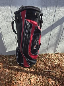 Top-Flite XL Golf Bag Carry/Stand 8-way (RED/BLACK) - 36" - Picture 1 of 13