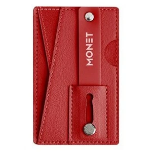 Monet Genuine Red Leather 3 in 1 Phone Grip/Wallet/Kickstand NWT - Photo 1 sur 6