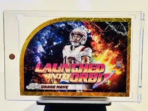 2024 Topps Chrome Cosmic DRAKE MAYE Gold /50 Launched Into Orbit Patriots 🔥 - Picture 1 of 6