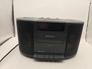 SONY DREAM MACHINE ICF-CS650 AM/FM Radio Cassette Tape Player Alarm Clock - WORK - Picture 1 of 9
