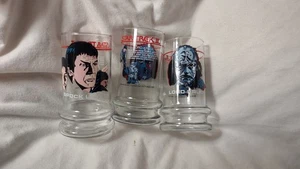 3 Vintage 1984 Taco Bell STAR TREK DRINKING GLASS - Picture 1 of 2