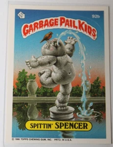 Garbage Pail Kids 1986 3. Serie Karte #92b "Spittin Spencer" - Bild 1 von 4