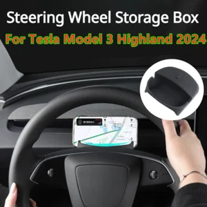 For Tesla Model 3 Highland 2024 Steering Wheel Phone Sunglasses Holder Storage - Picture 1 of 6