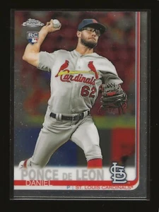 2019 Topps Chrome Daniel Ponce De Leon St. Louis Cardinals RC (#75) - Picture 1 of 2