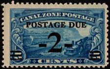 Canal Zone - 1930 - 2 Cents on 5 Cents Surcharged Postage Due #J22 Mint F-VF