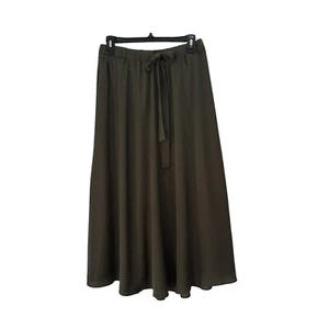 🤩New Size S Women's Skirt Banana Republic olive green Midi Lined Belted boho - Picture 1 of 7