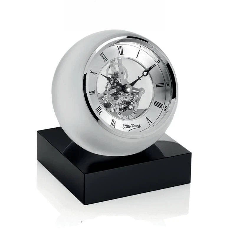 Orologio Da Comò Ottaviani Resina Lucida Vetro Trasparente 29791 - Immagine 1 di 1