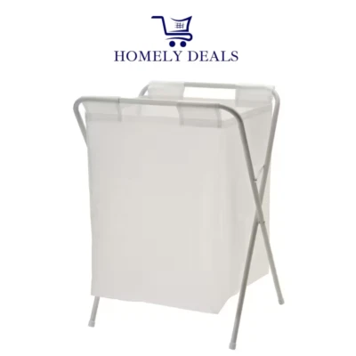 IKEA JALL Wäschesack mit klappbarem Ständer Wäschekorb weiß neu - Bild 1 von 4