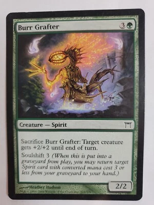 MTG Magic The Gathering Card Burr Grafter Creature Spirit Green Champions of Kam - Image 1 of 2