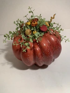 VTG Button Bouquet-Pumpkin-Fall~Autumn~Halloween~Farmhouse~Country~Prim Decor - Picture 1 of 4