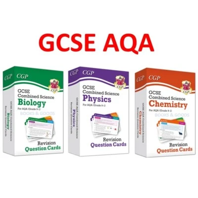 GCSE AQA Combined Science Biology Chemistry Physics Revision Card Key Stage 4 - Image 1 of 4