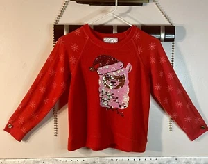 NWOT Poof Girl Merry Christmas Reindeer Sweatshirt Size XL Youth! - Picture 1 of 7