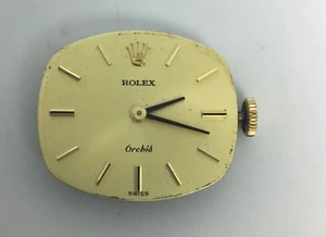 Rolex Cal.1400 Movement with Orchid Dial, hands And Rolex Crown . Working - Picture 1 of 10