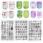 DIY Stamping Plates Template Tool Nail Polish Printing Stencil Stainless Steel