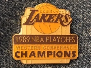 PIN LOS ANGELES LAKERS ~ PLAYOFFS DE LA NBA 1989 ~ CAMPEONES DE LA CONFERENCIA OCCIDENTAL ~ LA - Imagen 1 de 3