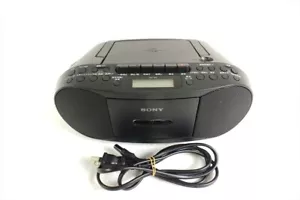 SONY CFD-S70 Black Radio Cassette Recorder Audio System - Picture 1 of 6