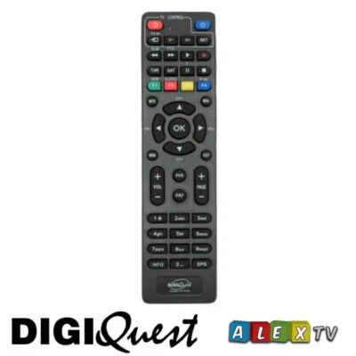 Control remoto RCU de repuesto genuino Digiquest Ti9 HD Tivusat clásico