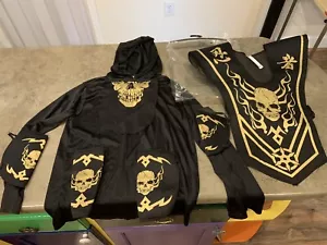 Disfraz Calavera Ninja Dorado Divertido Mundo Niño GRANDE (10-12) Sin Pantalones - Imagen 1 de 7