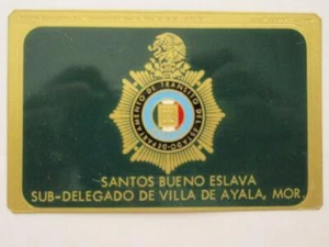 VERALTET 1960ER VILLA DE AYALA MORELOS MEXIKO SUBDELEGIERTER MEXIKANISCHES POLIZEIABZEICHEN - Bild 1 von 1