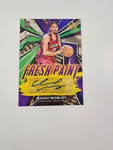 2022-23 Panini Court Kings Basketball Isaiah Mobley RC Fresh Paint Auto /199 SP