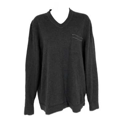 Suéter Hugo Boss Gris Clásico Cuello en V  Foto 1 de 4