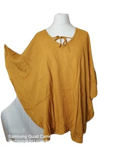 Rounded Ruffle Edge Kaftan Beach Cover up fits 14,16,18,20,22 x Store Stock O/S - Picture 1 of 2