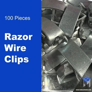 Razor Wire Clips for Installation | 100 Pieces - Picture 1 of 3