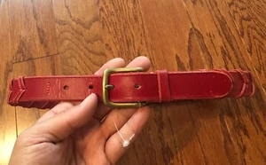 Neuer Crosby Ledergürtel rot Größe S/28 Made In England - Bild 1 von 8