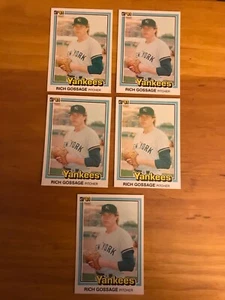 1981 Donruss Baseball Rich Goose Gossage Lot, # 347 - Bild 1 von 2