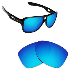 Hawkry Polycarbonate Replacement Lenses for-Oakley Sunglass Dispatch 2-Ice Blue - Picture 1 of 3