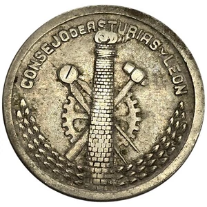 REPUBLICA ESPAÑOLA. CONSEJO DE ASTURIAS Y LEON. 50 CENTIMOS. 1937. - Imagen 1 de 2