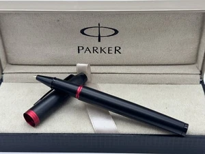 Excellent Parker IM Premium Black-Red Rollerball Pen Blue Black Ink Gift Box - Imagen 1 de 6