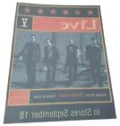 LIVE the band sortira V le 18 septembre 2001 affiche promotionnelle originale
