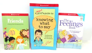 American Girl Books: "FRIENDS" BOOK "KNOWING WHAT TO SAY" and "FEELINGS" BOOK - Picture 1 of 4
