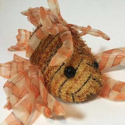 Ganz Webkinz LIONFISH Plush Striped Fish Stuffed Animal Toy Orange No Code - Image 1 of 4