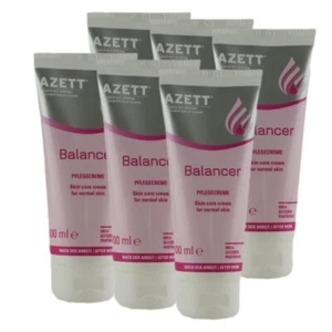 Azett Balancer Pflegecreme 6 x 100 ml Hautpflegecreme für normale Haut mit Urea