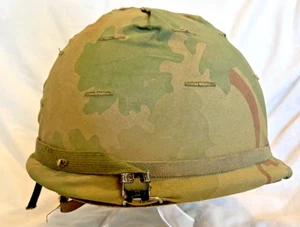 Vietnam War U.S Army M1 Combat Helmet By Parish Div Dana Corp & Dated Liner - Picture 1 of 20