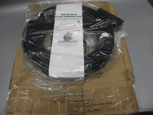 ELECTRIDUCTO E157860 15' BAJO PERFIL PLANO CABLE EXTENSIÓN NEGRO NUEVO - Imagen 1 de 1