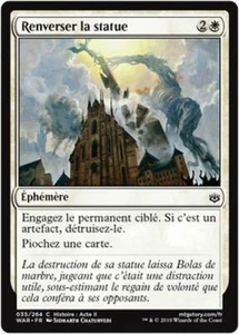 MTG Magic WAR - (x4) Topple the Statue/Renverser la statue, French/VF - Bild 1 von 1