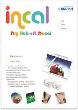 [Incal]  Dry Rub-off Decal  for Inkjet  Printer - 5 Sets
