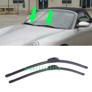 2x Reemplazo limpiaparabrisas delantero coche Porsche Boxster 1997-2012 - Imagen 1 de 1