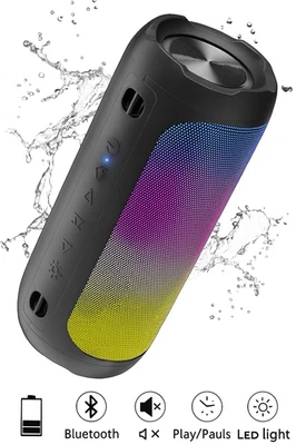 VOSFEEL Bluetooth Lautsprecher 5.1 Wasserdicht Stereo Bass TF Karte 🔊 - Bild 1 von 3