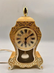 Vintage Westclox Neuchetal Electric Mantle Clock - Ornate Floral Scroll - Picture 1 of 12