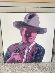 John Wayne /Andy Warhol Framed Art Image/Board From John Lewis - Picture 1 of 9