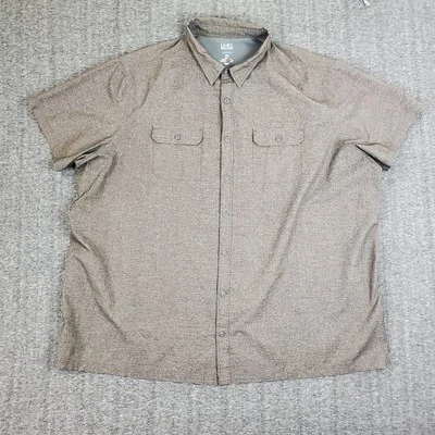 Croft & Barrow Quick Dry Shirt Men 4XB Gray Short Sleeve Vented Fishing  - Image 1 of 4