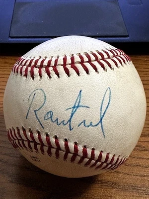 ¡BÉISBOL SAtL autografiado firmado por RAIMEL TAPIA!  Rockies, Blue Jays!  ¡Usado! Foto 1 de 2