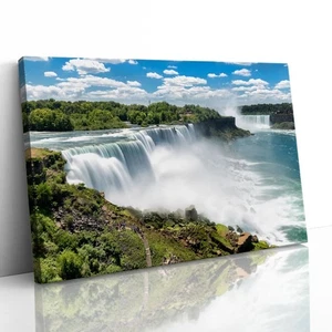 Niagara Falls Mist Spray Canvas Framed Print Picture Wall Art - Picture 1 of 29